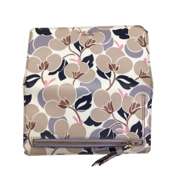 Kate Spade Cameron Breezy Floral Large Slim Bifold Wallet - Picture 10 of 12